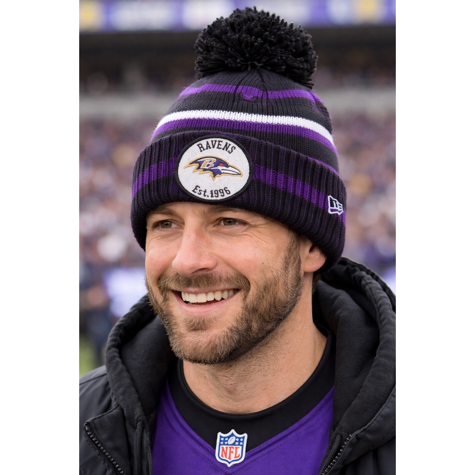 New Era Baltimore Ravens NFL Football Ski Hat - Single Piece