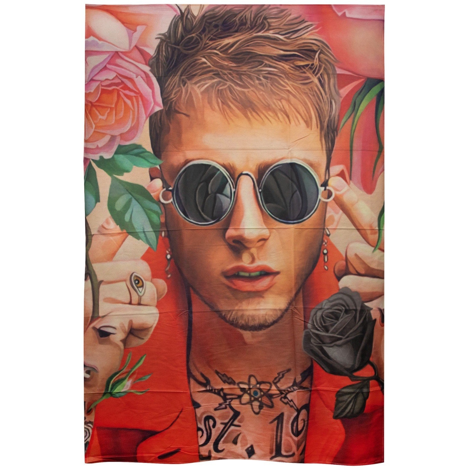 NEW Machine Gun Kelly Throw Pillow Case 18"x18" Double Sided Print Zip Closure