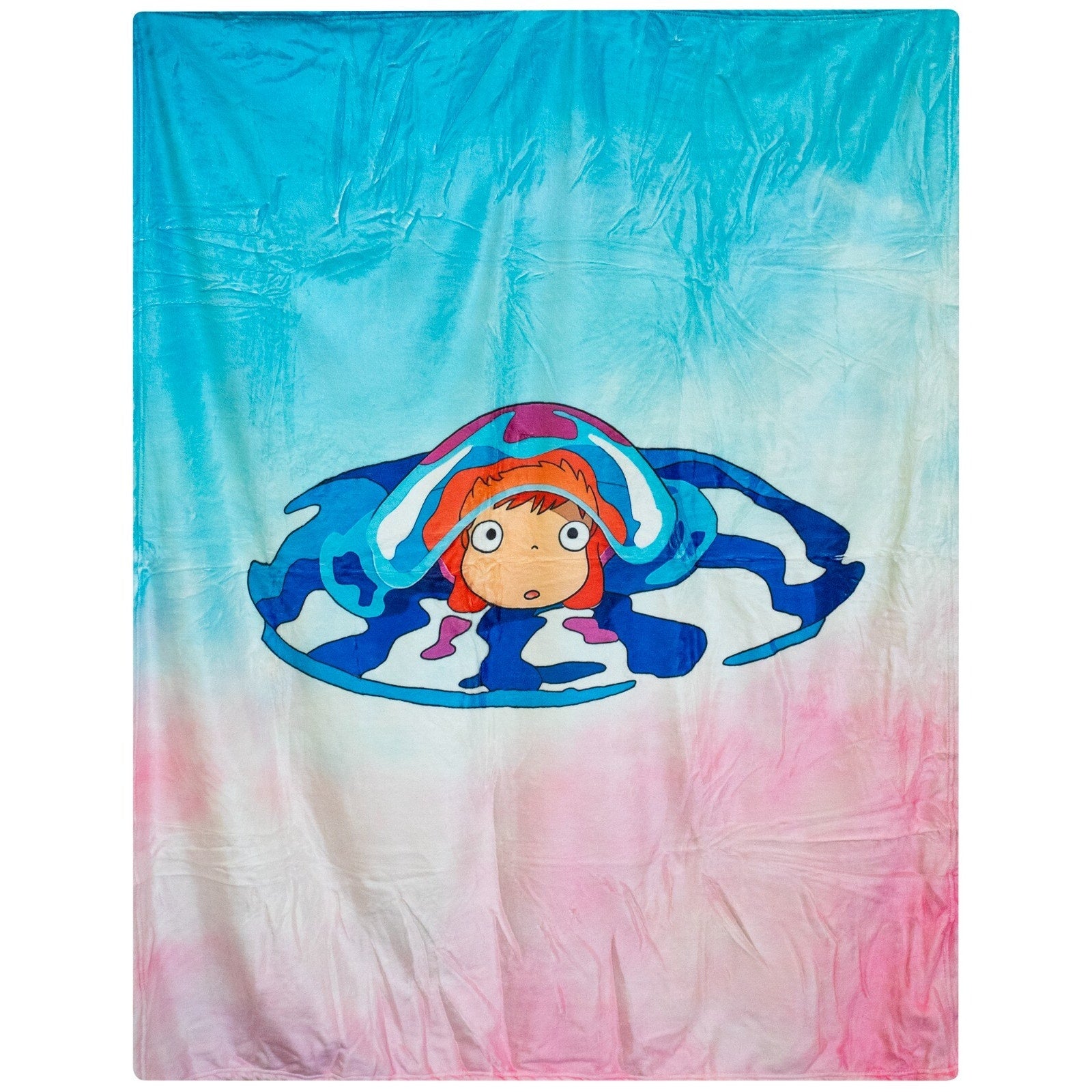 NEW Studio Ghibli Ponyo Underwater Soft Throw Blanket 50" x 40"