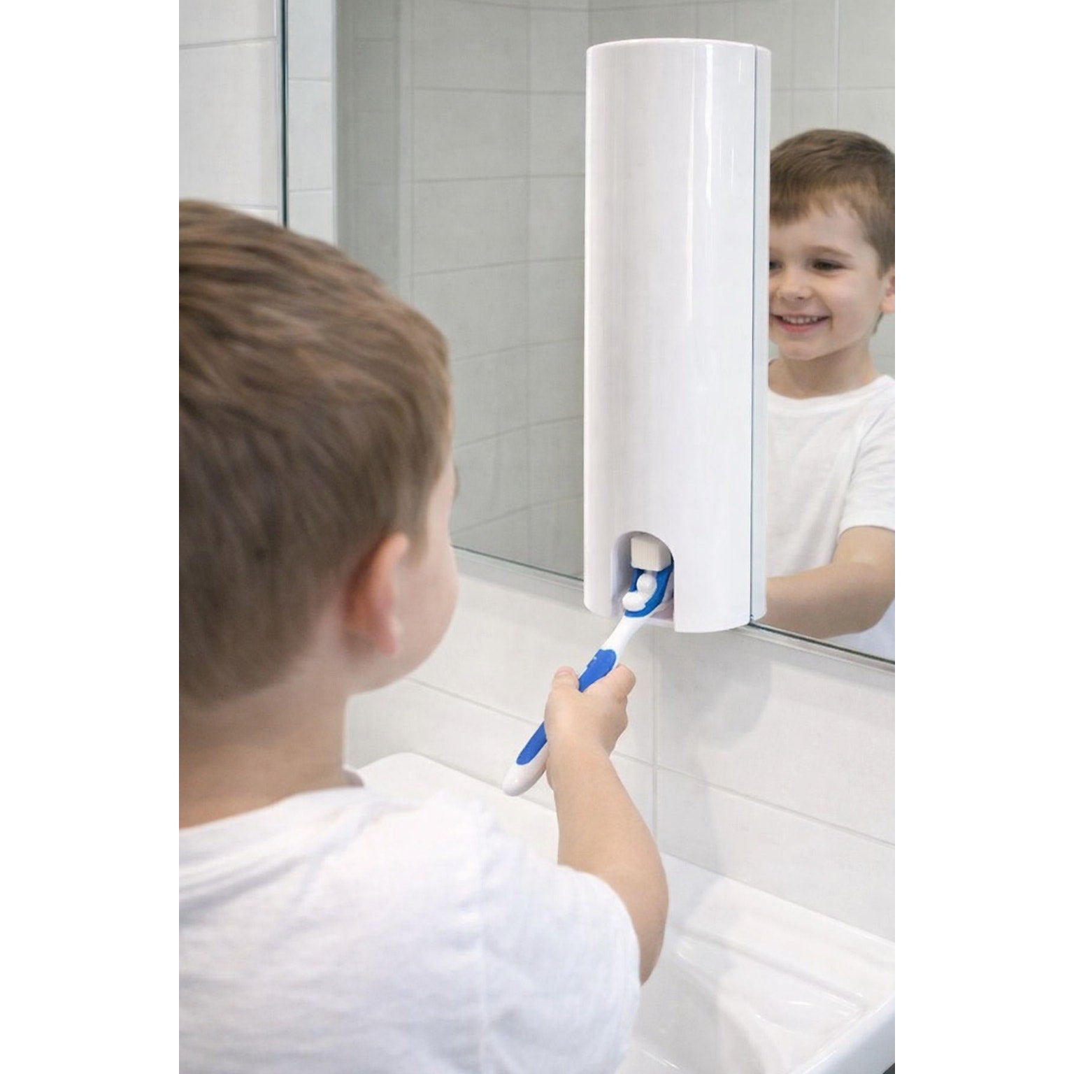 Touch N Brush Toothpaste Dispenser β Hands-Free, Mess-Free Bathroom Organizer β As Seen on TV